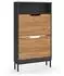 VICCO Luca Schuhkipper 2 Kippfächer, anthrazit/Goldkraft Eiche, 59x105,5cm (61418)