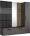 Masseno Modulo Garderobenschrank grau, 7 Fächer, 201,2x204x40cm (800001380462)