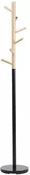 Beliani Auburn Kleiderst&auml;nder Kiefernholz/Metall hellbraun/schwarz 170cm (78871)