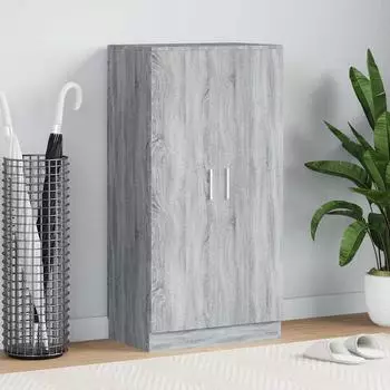 vidaXL Schuhschrank grau Sonoma 55x35x108cm Holzwerkstoff (342669)