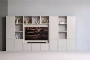 Woood Meggy Schrank Kiefernholz, beige, 55x40x215cm