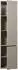 Woood Meggy Schrank Kiefernholz, beige, 55x40x215cm