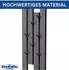 DanDiBo Wandgarderobe Metall schwarz 8 Haken schmal (96642)