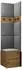 Mirjan24 Orion XXI Garderoben-Set Eiche Artisan, grau, 42x186x46cm (800001367675)