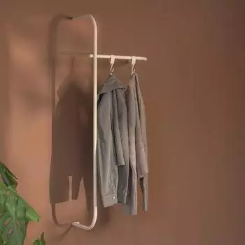 Metallbude Tamina Wandgarderobe Metall, cashew (1001232)