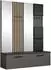 Masseno Modulo Garderobenschrank mit Spiegel, grau, 161,2x204x40cm (800001380472)