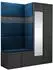 Mirjan24 Orion XII Garderoben-Set graphit/blau, 158x186x46cm (800001366987)