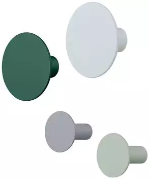 Blomus PONTO Wandhaken 4er-Set, rain forest (67397)