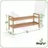 Begryf Schuhregal aus Bambus, 2 Ebenen, 70x26x40cm (SRB24)
