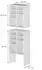 VICCO Lysander Schuhschrank-Set, weiß, 53x99x32,1cm, 2-teilig (62679)