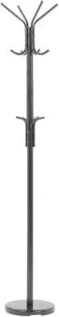 Beliani Claxton Kleiderst&auml;nder, Metall, schwarz, 185cm (800000830022)
