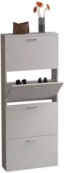 VCM Sulos L Schuhkipper 4 F&auml;cher, 144x59x17cm, wei&szlig; (4051814438936)