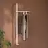 Metallbude Tamina Wandgarderobe aus Metall, weiß, vertikal/horizontal (1001231)