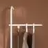 Metallbude Tamina Wandgarderobe aus Metall, weiß, vertikal/horizontal (1001231)