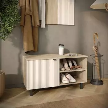 VICCO Puerto Schuhschrank Eiche/Cashmere, 86x48cm (62743)