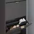 VICCO Helge Schuhschrank 4 Fächer, schwarz, 60x166,7cm (54236)