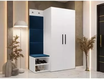 Mirjan24 Garderoben-Set Medi IV mit Schuhschrank, Kleiderhakenbrett, 4x Paneel 42x42 (800001207597)