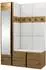 Mirjan24 Orion X Garderoben-Set Eiche Artisan/weiß, 124x186x46cm (800001367352)