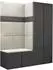 Mirjan24 Garderoben-Set mit Kleiderschrank, Sitzbank und Wandpaneelen 42x42 (800001367586)