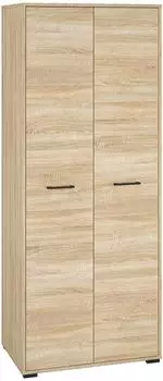 Feldmann-Wohnen Caro Garderobenschrank 80x51x199cm, Sonoma Eiche hell