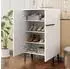 OKWISH Schuhschrank mit Doppeltüren, weiß, 60x95x34,5cm (800001569681)