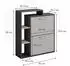 VICCO Orlando Schuhkipper anthrazit/greige, 80x90cm (53247)