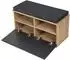 en.casa Schuhbank Brande gepolstert, weiß, 80x42x35cm (800000468033)