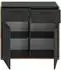 Inn.Furn Salud Schuhkommode grau/Eiche, 2 Schubladen, 95x86x37cm (800001516019)