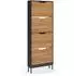 VICCO Luca Schuhkipper 4 Kippfächer, anthrazit/Goldkraft Eiche, 59x157,5cm (61424)