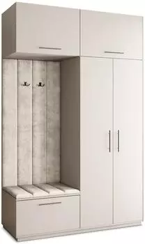 Masseno Rema Garderobenschrank 150x240x60cm, kaschmir, 2 T&uuml;ren (800001380513)