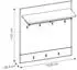 Meble Wójcik GRANO Garderobenpaneel 93x101cm, grau / Viking Eiche, 7 Haken