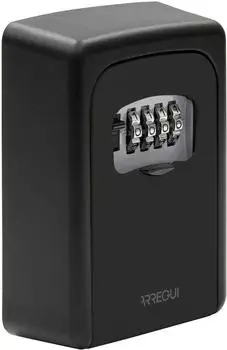 Arregui Keeper Schlüsselsafe mit Zahlenschloss, Aluminium, schwarz (SEG114)