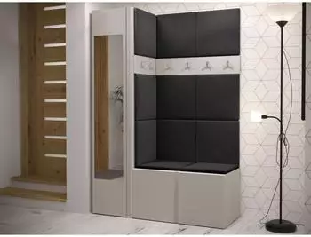 Mirjan24 Orion X Garderoben-Set Kaschmir/Anthrazit 124x186x46cm (800001367423)