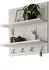 Inn.Furn SystemX Wandregal mit Haken und Ablagen, weiß, 52x52x15cm