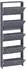 VCM Sulos XL Schuhschrank 5 Kipptüren, anthrazit (59x17x179cm)