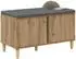 vidaXL Schuhbank mit Kissen Artisan-Eiche 80x38x46cm