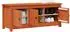vidaXL Schuhschrank massives Kiefernholz wachsbraun 110x38x45,5cm