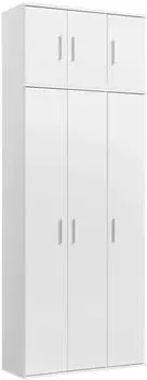 mokebo Trio Mehrzweckschrank 6-t&uuml;rig, wei&szlig;, 89x230x34,5cm (800002040072)