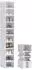 HomCom Schuhboxen stapelbar, faltbar, 10er-Set, transparent (weiß)