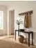 KADIMA DESIGN Wandgarderobe Akazien-Massivholz & Metall, 90x19x9cm