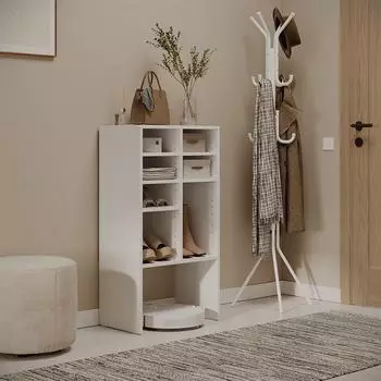 VICCO Hermia Schuhschrank wei&szlig;, 7 F&auml;cher, 53x99cm (62579)