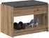 vidaXL Schuhbank mit Kissen, Artisan-Eiche, 63x38x45cm