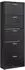 en.casa Sykkylven Schuhschrank 5 Klappen, 169x60x24cm, schwarz