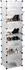 Relaxdays Schuhregal 10 Ebenen, transparent, Kunststoff/Metall, 49x176x37cm