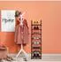 Relaxdays Baylee Schuhschrank Metall/Stoff, 33x33x140cm