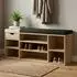 Finebuy Schuhbank 100cm mit Schublade, Sonoma (FB78603)