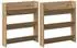 vidaXL Schuhschrank 2er-Set Holzwerkstoff Artisan-Eiche 85x18x90cm