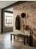 KADIMA DESIGN Wandgarderobe Metall silber 65x30x10cm