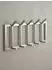 KADIMA DESIGN Wandgarderobe Metall silber 65x30x10cm