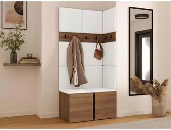 Mirjan24 Orion I Garderoben-Set mit Schuhschrank, Sitzbank & Wandpanelen (800002079912)